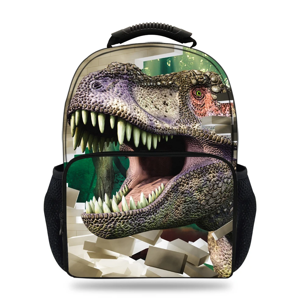 

15inch 3D Animal Bag For Boys Girls School Bag Dinosaur Backpack For Children Felt Printing Tyrannosaurus Laptop Backpack Kids