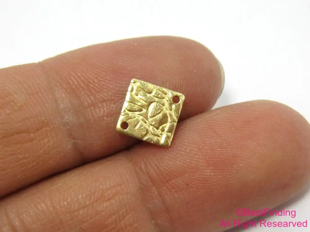 

Raw brass stamping square connector 8.5mm Raw brass earrings findings R480