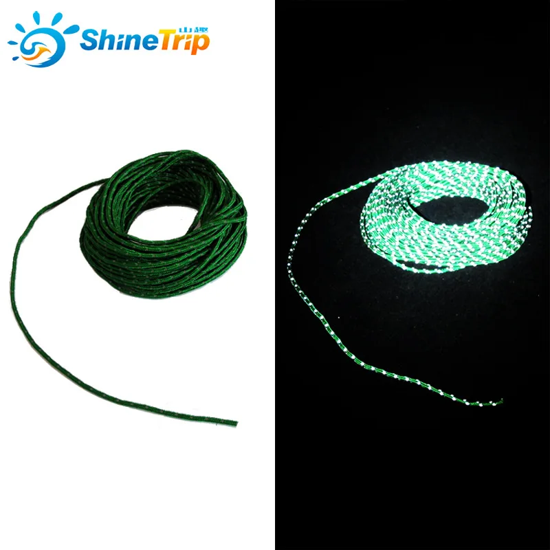 50Ft Reflective String Windproof Tent Rope Guy Line Camping Tent Kits