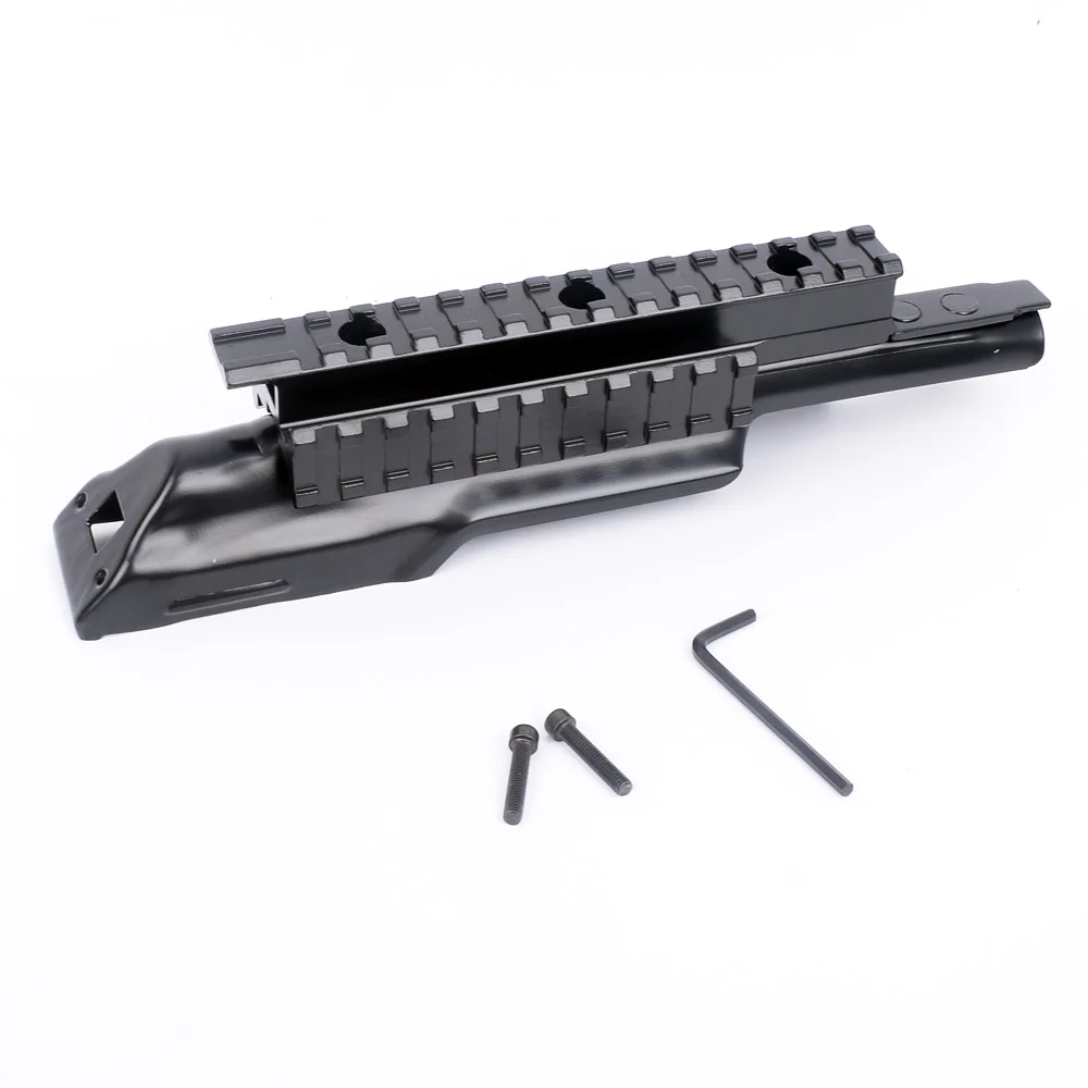 

WIPSON Tactical AK Receiver Triple 20mm Picatinny & Weaver Rail Top Scope Mount System Cover Fit 47 & 74