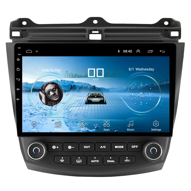 

10.1" Android 8.1 Car DVD Multimedia Player GPS For Honda Accord 2004 2005 2006 2007audio car radio stereo navigation wifi
