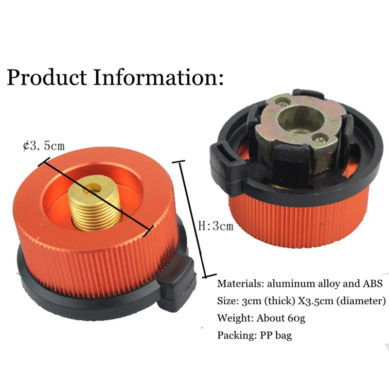 Открытый Кемпинг Пешие прогулки Пикник газовый бак адаптер печи разъем преобразования Сплит Тип газовой печи Соединительный картридж аксессуар