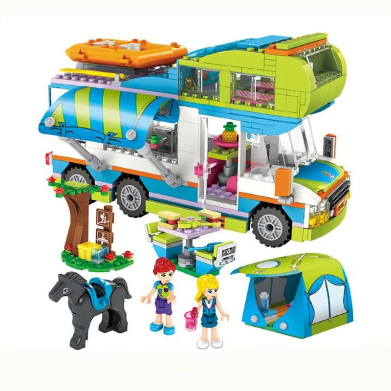 

534Pcs Girls friends Series Mia&s Camper Van Set 41339 Building Blocks Bricks Compatible With Legoings Friends Christmas Gifts