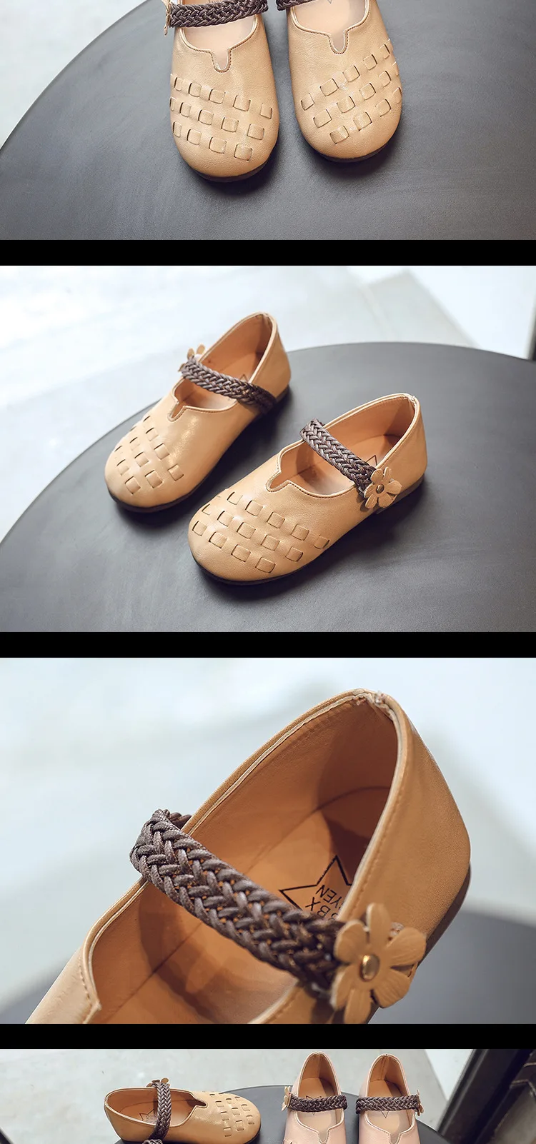 Новая детская дышащая обувь на плоской подошве модная кожаная обувь для детей Студенческая удобная обувь для девочек тонкие туфли для