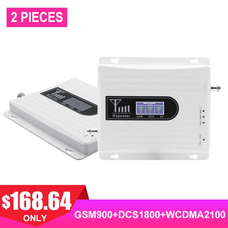 Repetidor трехполосный усилитель сигнала GSM 900 WCDMA 2100 LTE 1800 2G 3G 4G сотовый телефон
