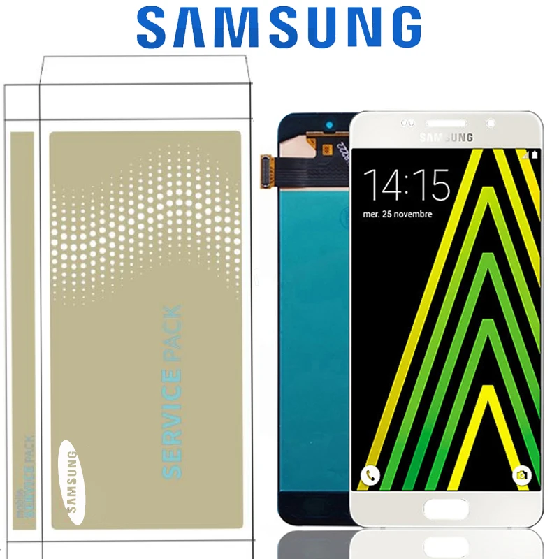 5 2 ''Оригинальный дисплей для Samsung Galaxy A5 2016 A510 A510M A510FD A510F ЖК-дисплей с