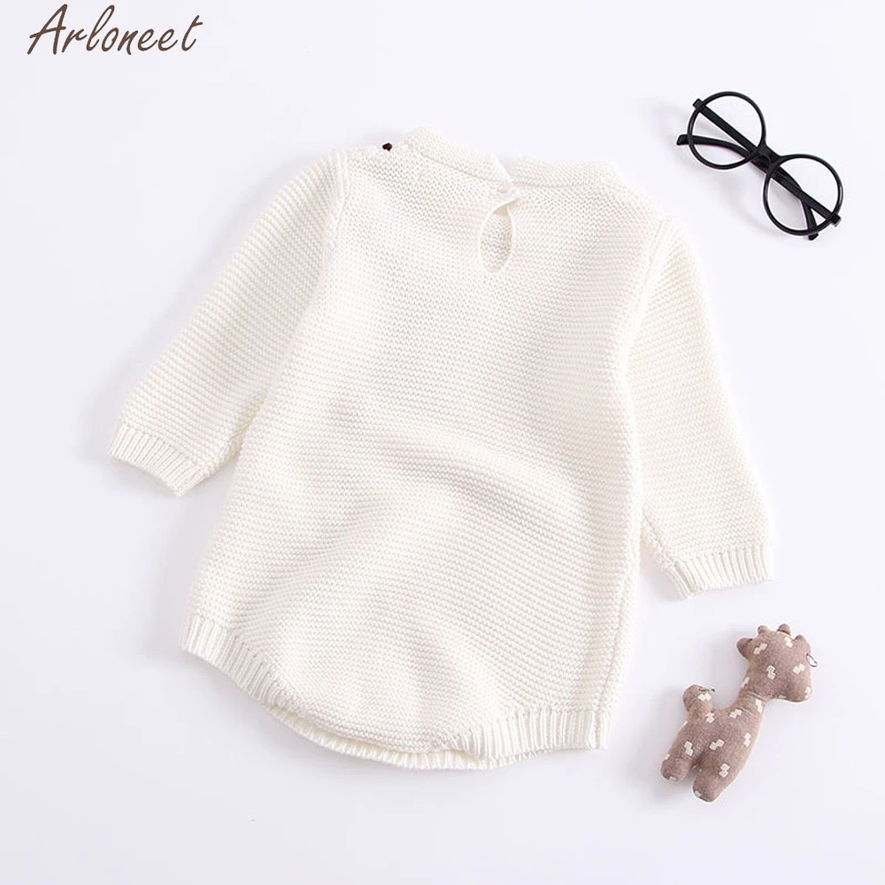 ARLONEET Infant Newborn Baby Boys Girls Outfits Solid baby girl clothes newborn baby girl clothes 0-3 months Knit Romper