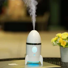 GXZ USB Rocket Humidifier LED Night Lights Ultrasonic Car Humidifiers Mist Maker Mini Household Table Air Purifier 4 Colors