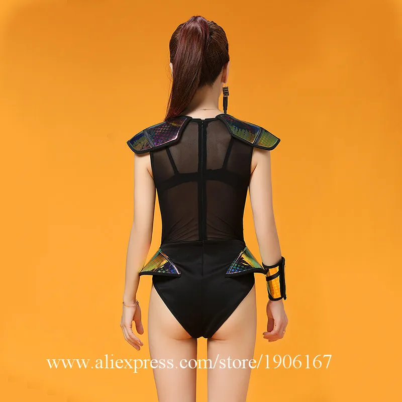 Sexy women dance dresses ballroom costumes singer stage show wears catwalk performance party dj clothe bar led suit supply3