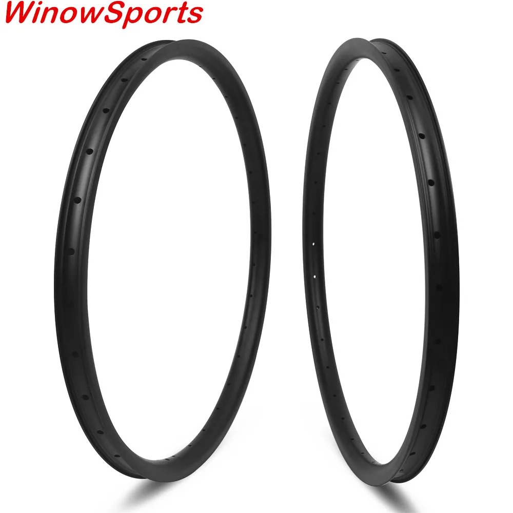 Excellent 345g CX mtb rims 29er carbon mountain super light 29 mtb wheels Asymmetric rim 28 32 holes hookless tubeless 33mm width 4