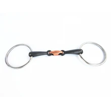 11,5 см сладкий Железный мундштук конский бит Свободные О-образное кольцо Snaffle бит конское оборудование H0985