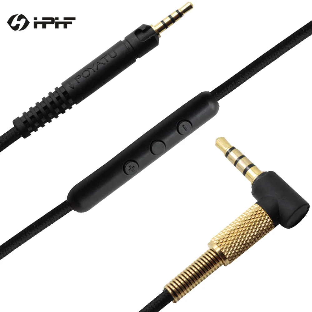 HPHF наушники кабель для Sennheiser HD598 HD558 HD518 HD 598 обновление Замена шнур с микрофоном