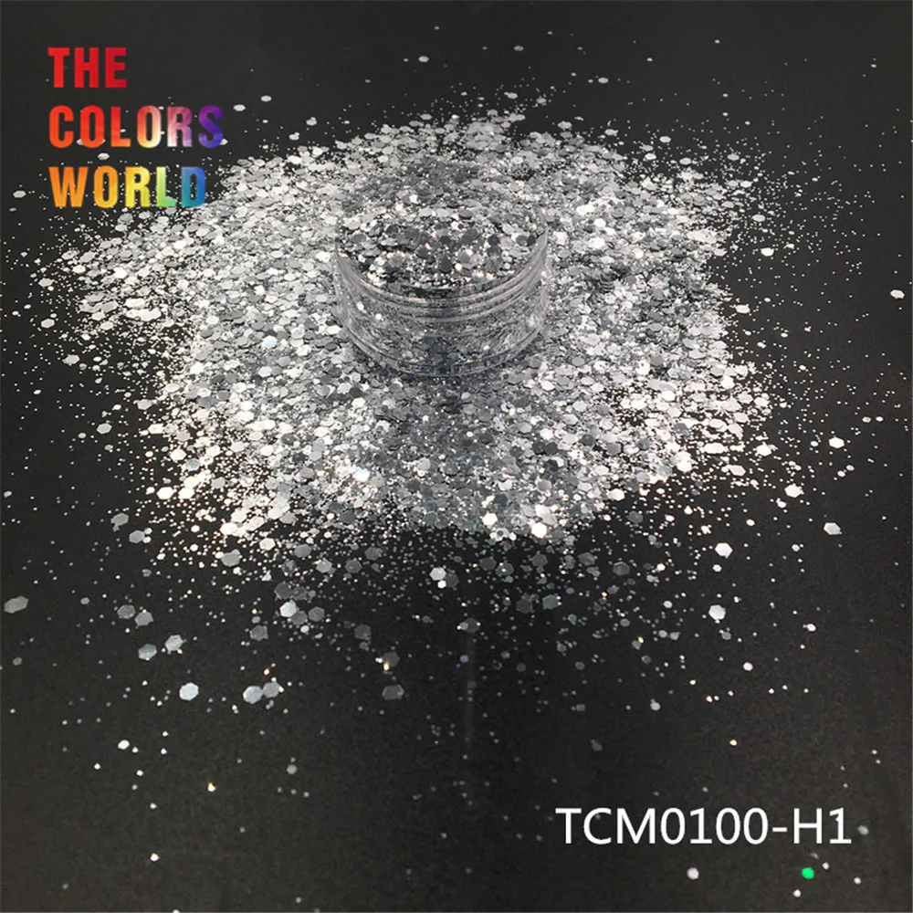 

TCT-193 Hexagon Shape Metallic Regular Color Nail Glitter For Nail Art DIY Decoration Body Art Makeup FacePainting Manual DIY