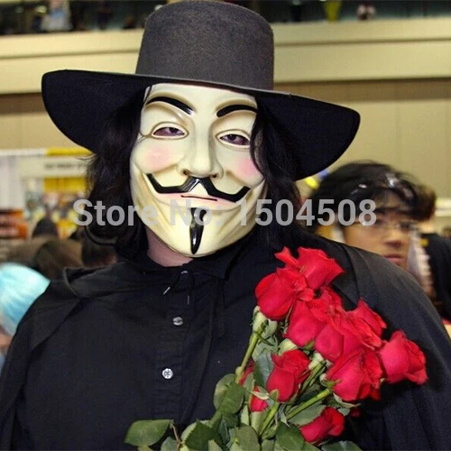 2 шт Горячая вечерние маски V для вендетты маска аноним Guy Fawkes маскарадный аксессуар для костюма для взрослых косплей маски для вечеринки