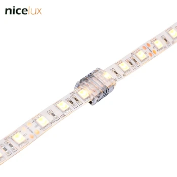 

5pcs 2 Pin Quick Connector for SMD 10mm Waterproof IP65 LED Tape Light 5050 5630 Connector Strip to Strip Connection