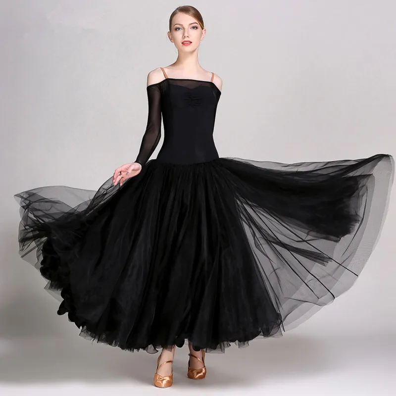 

Women Ballroom Waltz Spanish Flamenco Dance Dress Standard Ballroom Dress Multicolor Modern Dance Dance Dress for Adult Woman