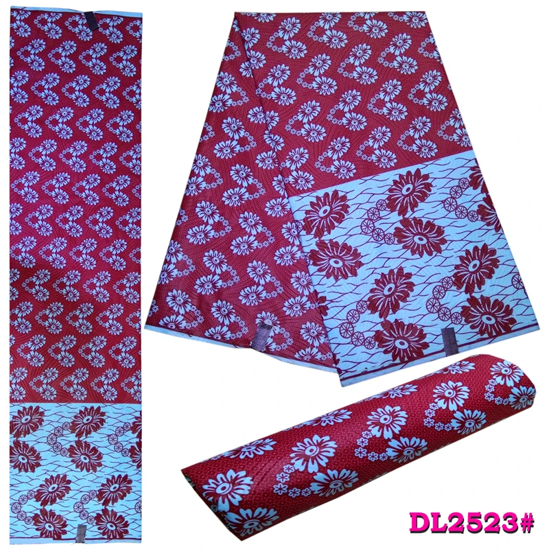 

LIULANZHI wax fabric african fabric wax print polyester fabric material mix jujube red light blue color 6yards 13L270-13L291