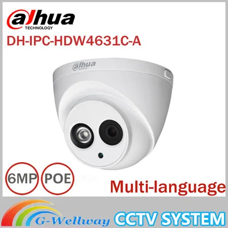 

Dahua IPC-HDW4631C-A metal shell 6MP Built-in MIC POE IR 50m IP67 IK10 ip camera replace IPC-HDW4431C-A CCTV camera