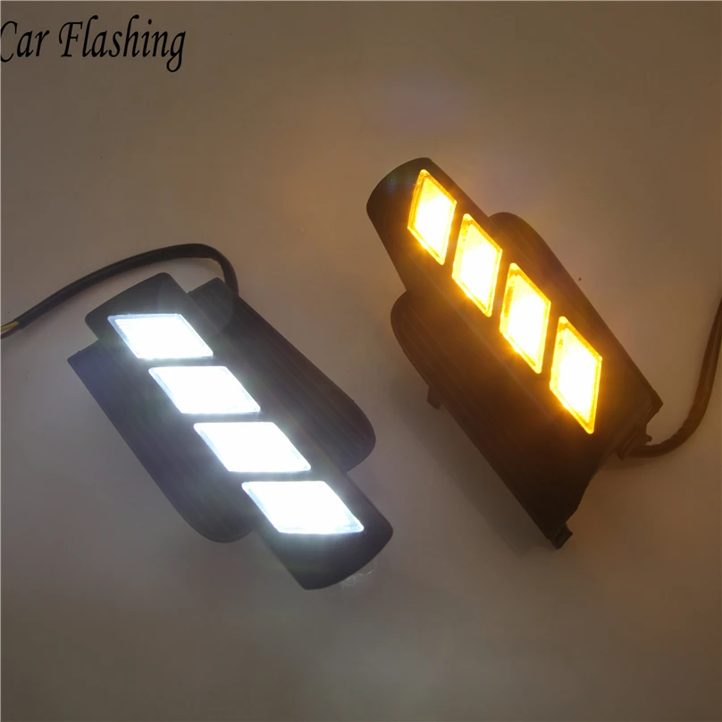 Car Flashing for Toyota Prado 120 LC120 GRJ120 2003~2009 LED DRL Daytime driving Running Light Daylight bumper light accessories |