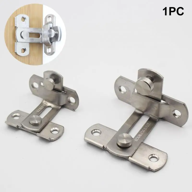 

Door Hasp Latch Lock Screws Hardware Stainless Steel Hasp Hotel 90 Degree Latch Security Tools Door Lock Drop Shipping #718