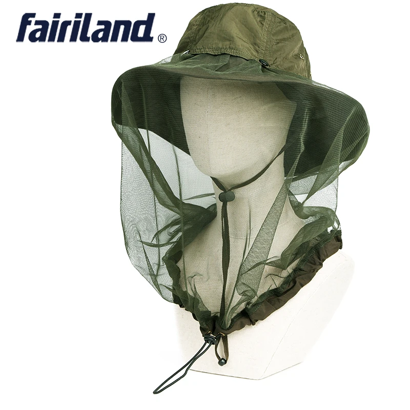 

5 colors Quick dry bug away bucket hat w/ 360 degree netting UPF 40+ sun hat fishing hats booney hat outdoor hats