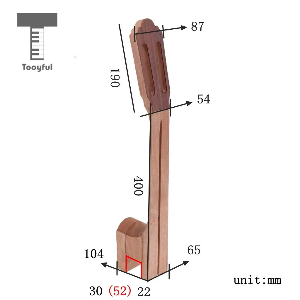Tooyful изысканный красное дерево Классическая гитара шеи головной убор Luther diy части музыкальный инструмент аксессуар