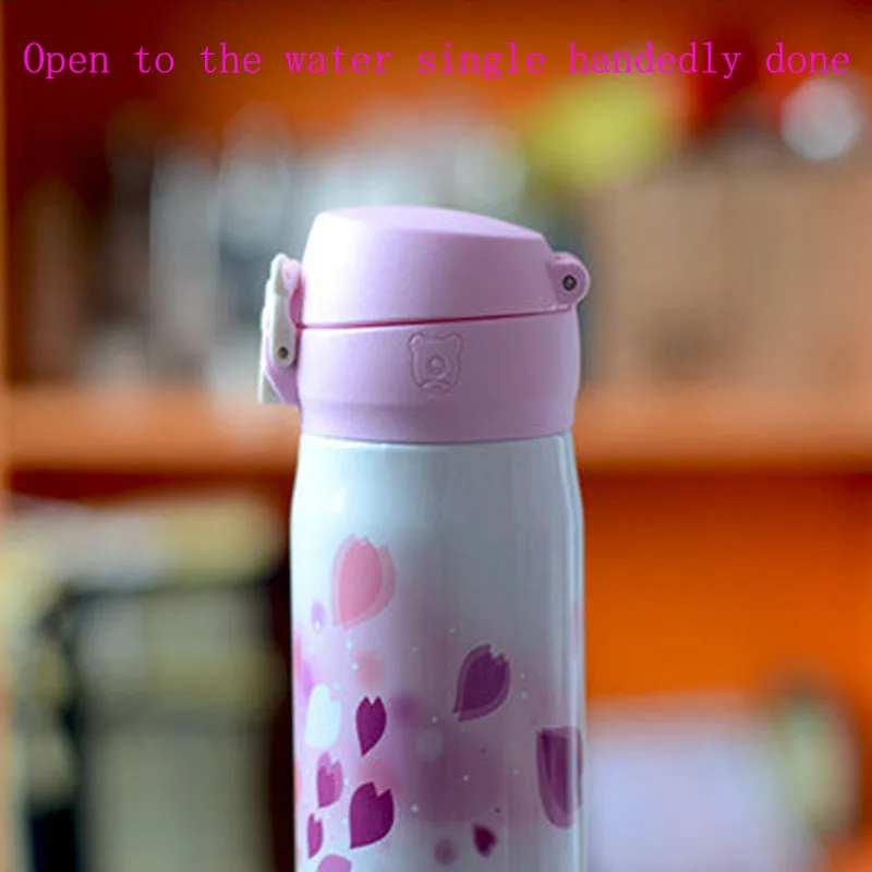 Розовая в виде сердца форме лепестков с двойными стенками из нержавеющей стали