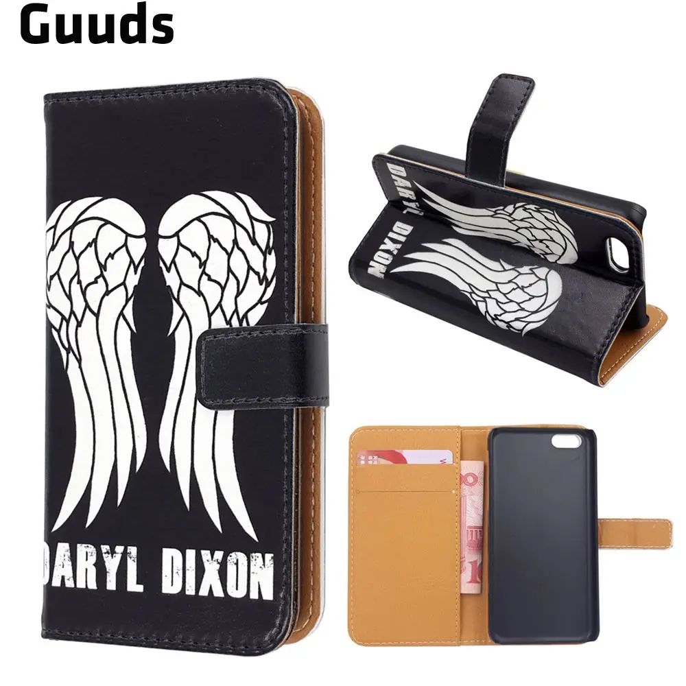 Wings Leather Wallet Case for iPhone 5c