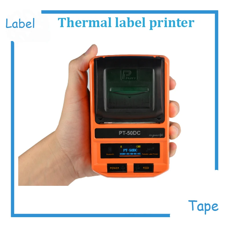 Мини USB/Bluetooth/NFC переносная бирка ленточный Принтер Термопринтер для печати этикеток Поддержка IOS и Android