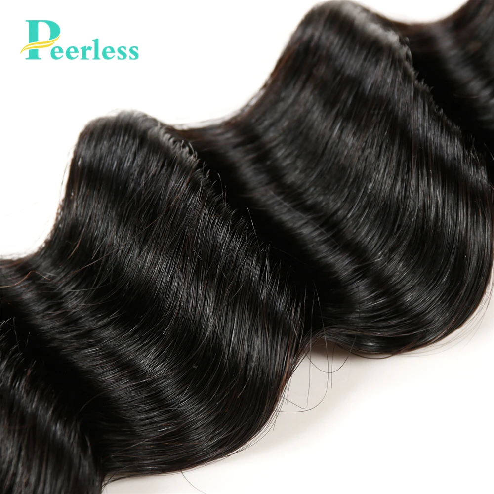 Натуральные перуанские Волнистые волнистые пряди без косточек, 4 шт., натуральный цвет, Необработанные необработанные человеческие волосы для наращивания