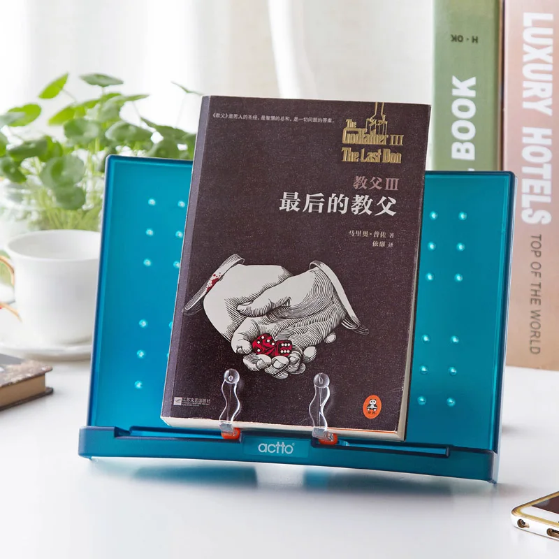 Vanzlife креативная книжная полка для чтения Студенческая стол держатель книг доска