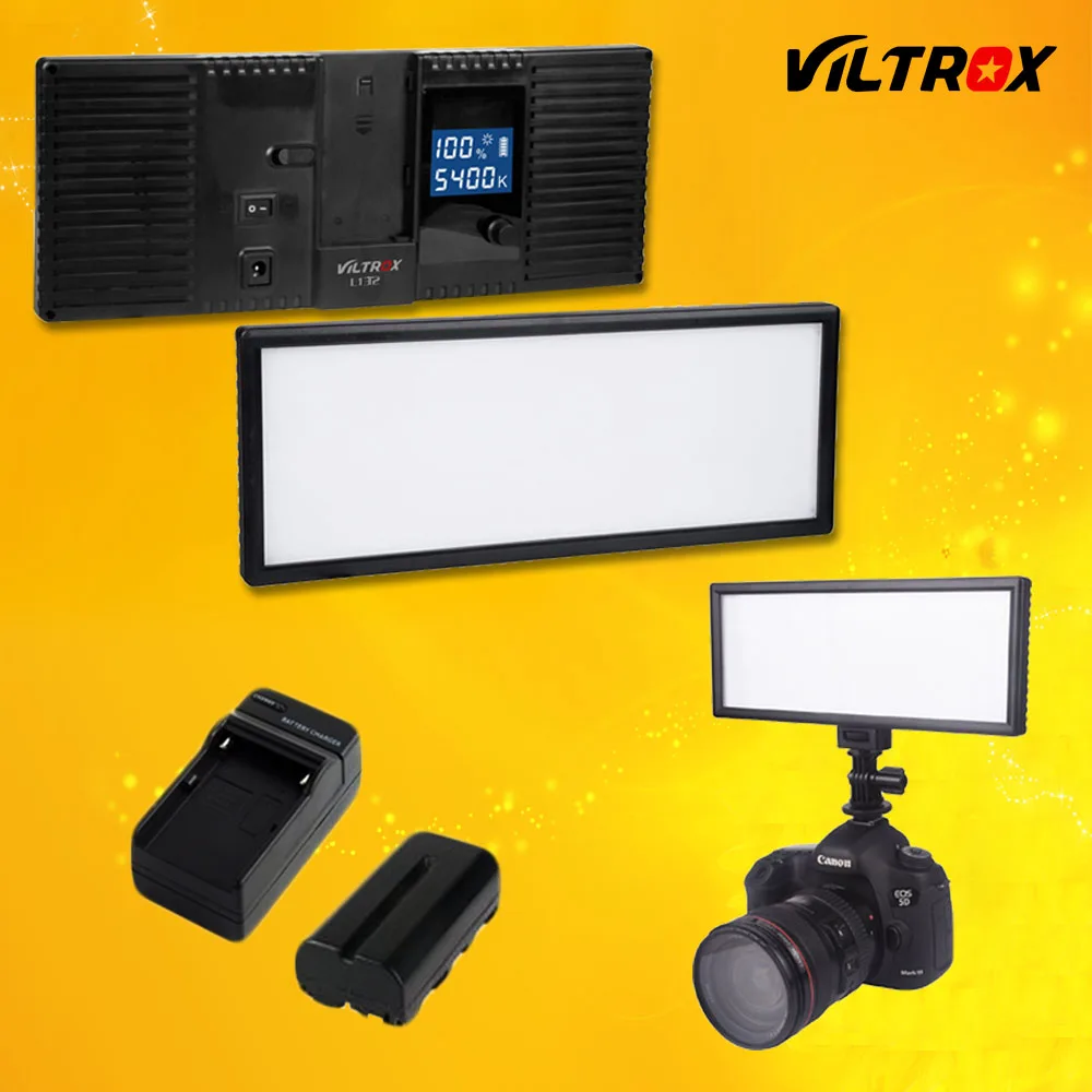 Free shipping Viltrox L132T LCD Display BiColor & Dimmable Slim DSLR