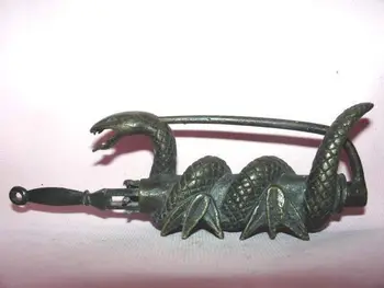 

Home Decor Metal Crafts Rare ymying old style Brass Snake Figure lock/key 0000