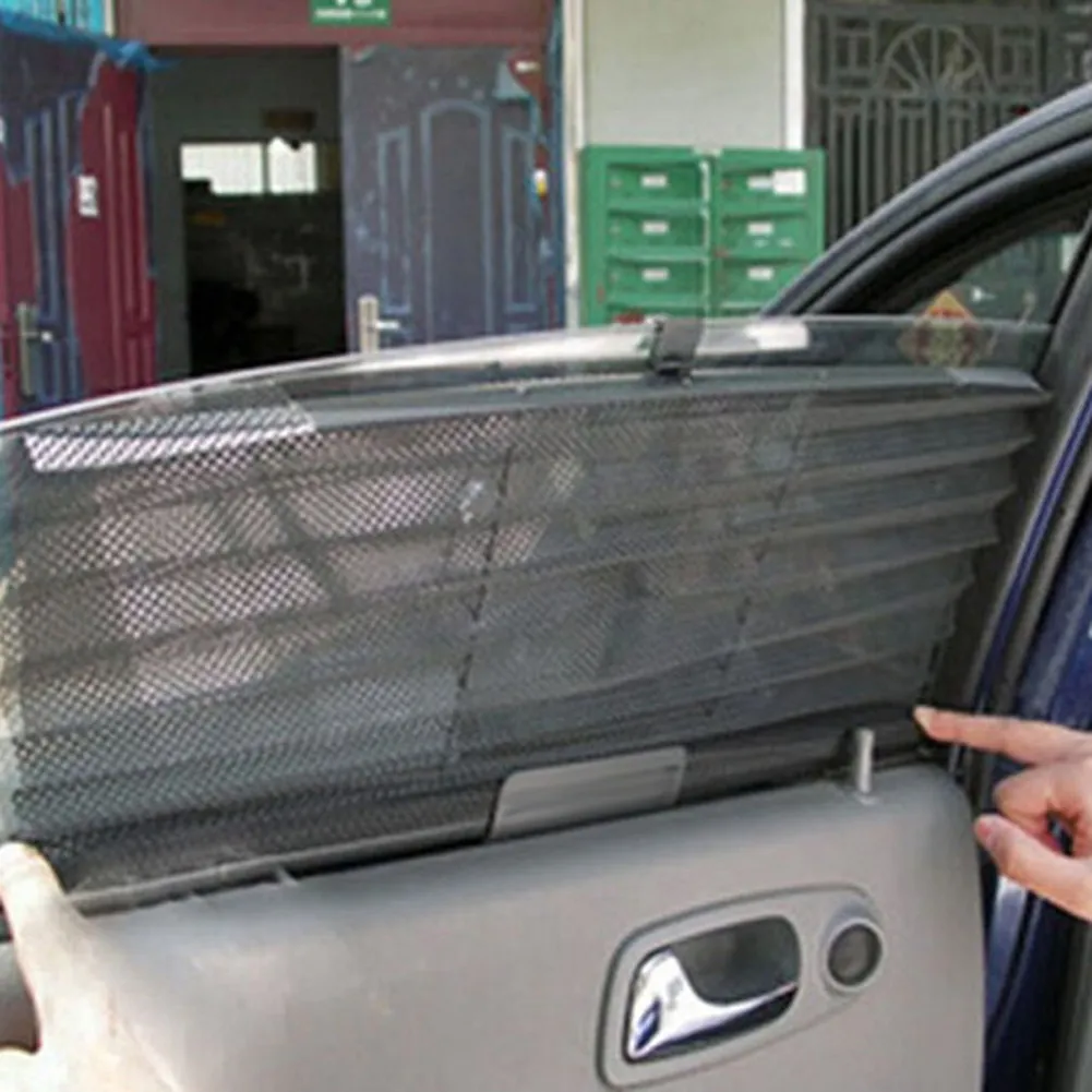 Car Window Sunshade Curtain Black Side Rear Window Mesh Visor Shield