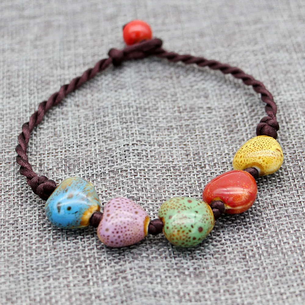 New Handicraft vintage heart shape lady anklets ethnic style Ornaments Bohemia jewelry Prom Party travel accessory free shipping - Image 3