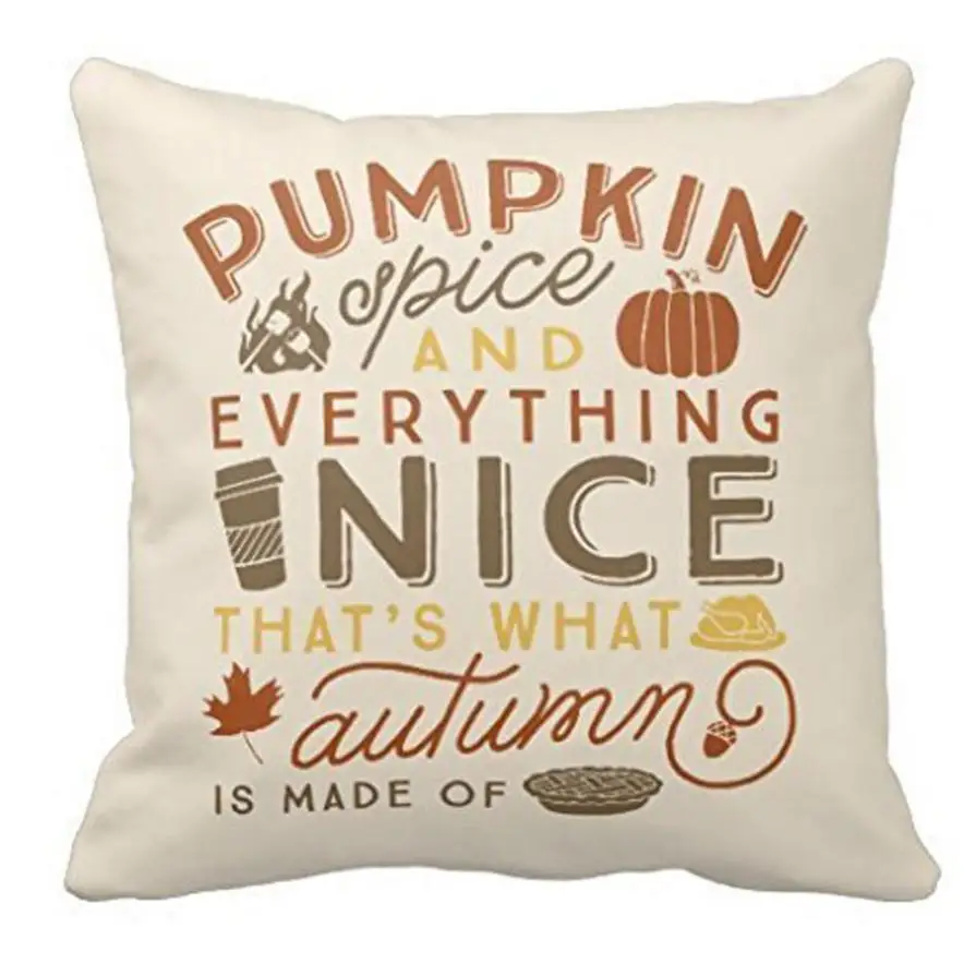 

Halloween 45*45 Pillow case Decorative Throw Pillow Case Cover Pumpkin Spice Polyester cushion cover 2AU24