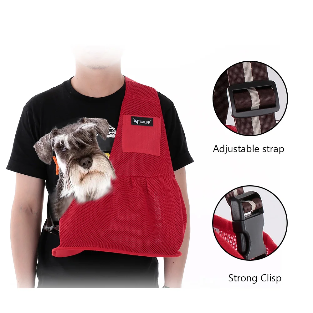 Сетчатая тканевая переноска для собак переноска с регулируемым ремнем сумка на плечо сумка для средних собак кошек щенков