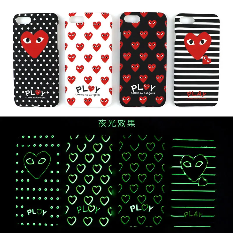 

New Fashion lovely Brand Cases For iphone X Cut Loving Eyes plastic Cover For iphone 6 7 8 Plus Luminous Case Capa