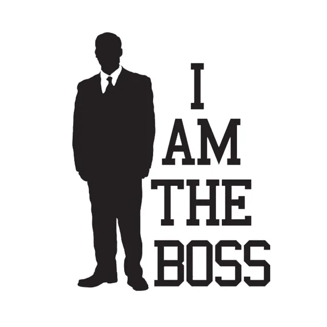 10*13.1CM I AM THE BOSS Car Styling Decorative Decals