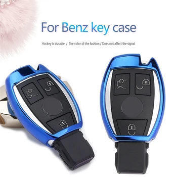 

New Soft TPU Car Styling Key Case Cover For Mercedes Benz Accessories W203 W204 W212 W124 W211 CLA AMG GLA GLC Key Ring Shell