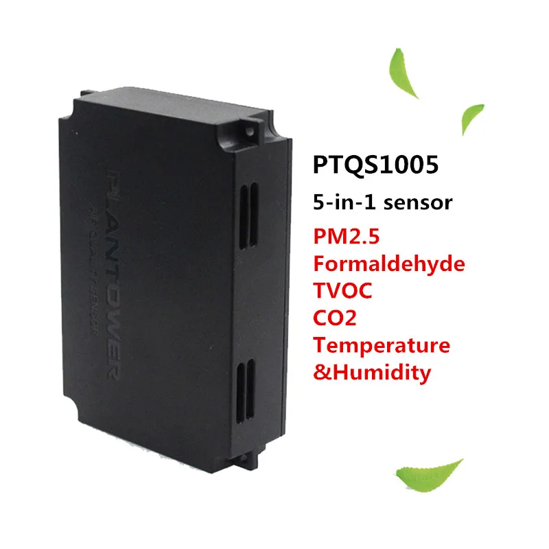 

PTQS1005 5-in-1 Sensor Detects PM2.5 TVOC Carbon Dioxide Temperature Humidity Y