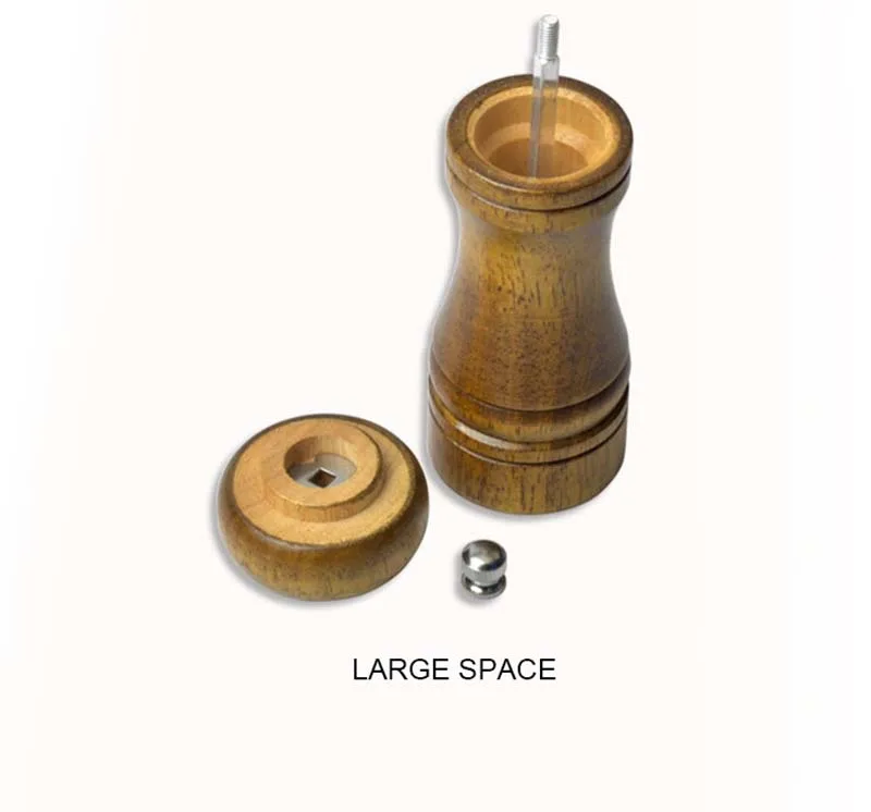 Мельница для соли и перца, мельница для перца из твердой древесины с сильной регулируемой Керамической шлифовальной машиной " 8" 1"-кухонные инструменты