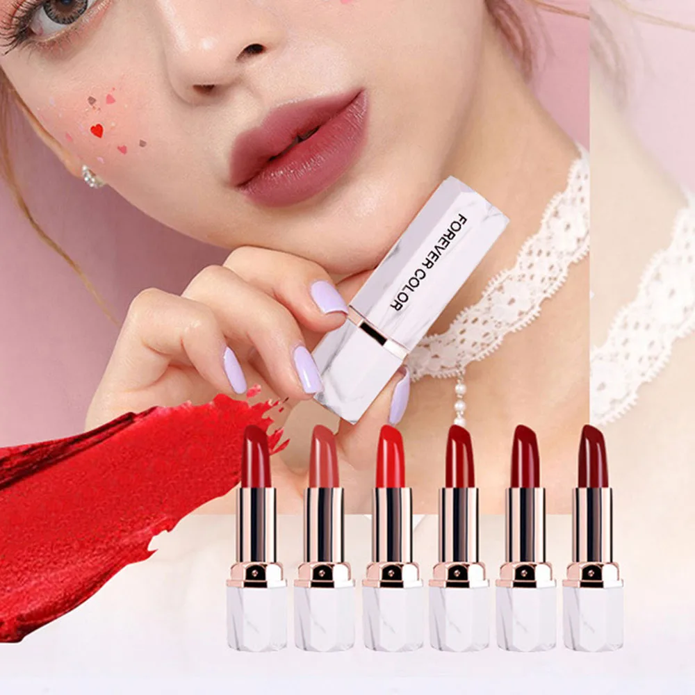 1PC Korean Style 6 Colors Lipstick Mate Velvet Matte Lipstick Rouge
