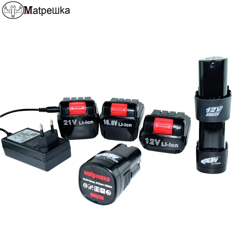 

12V 16.8V 21V drill Lithium battery Rechargeable drill Power Tools Battery for cordless screwdriver Battery rechargeable