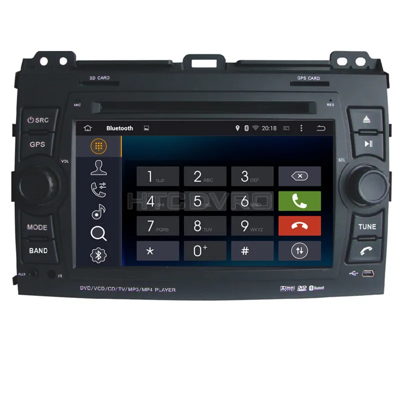Discount YMODVHT 7inch 4G Octa Core Android 9.0 7.1 Car DVD Player for Toyota Prado 2002-2005 2006 2007 2008 2009 Auto RDS Radio Audio 4