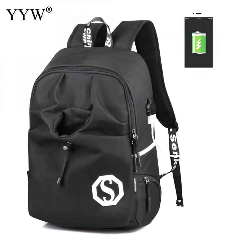 

YYW Oxford Backpack Designers For Men With USB Interface Different Color And Pattern For Choice Backpacks Mochila Escolar