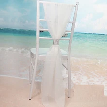 54x180 см ленты для свадебных стульев белый стул лента на стул Кепки прозрачный Chiavari на день рождения Свадебная вечеринка украшение домашний текстиль