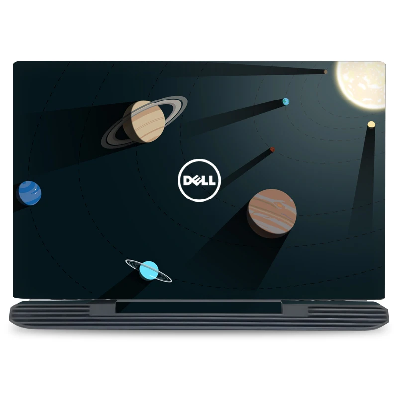 GOOYIYO- Горячая наклейка для ноутбука, верхняя виниловая наклейка, мультяшная цветная печать кожи для Dell Inspiron 7577 15 дюймов, Передняя Кожа
