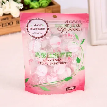 

Compression mask paper, 30 tablets DIY Disposable Candy Nonwoven Fabric Mask,Face Care Tools