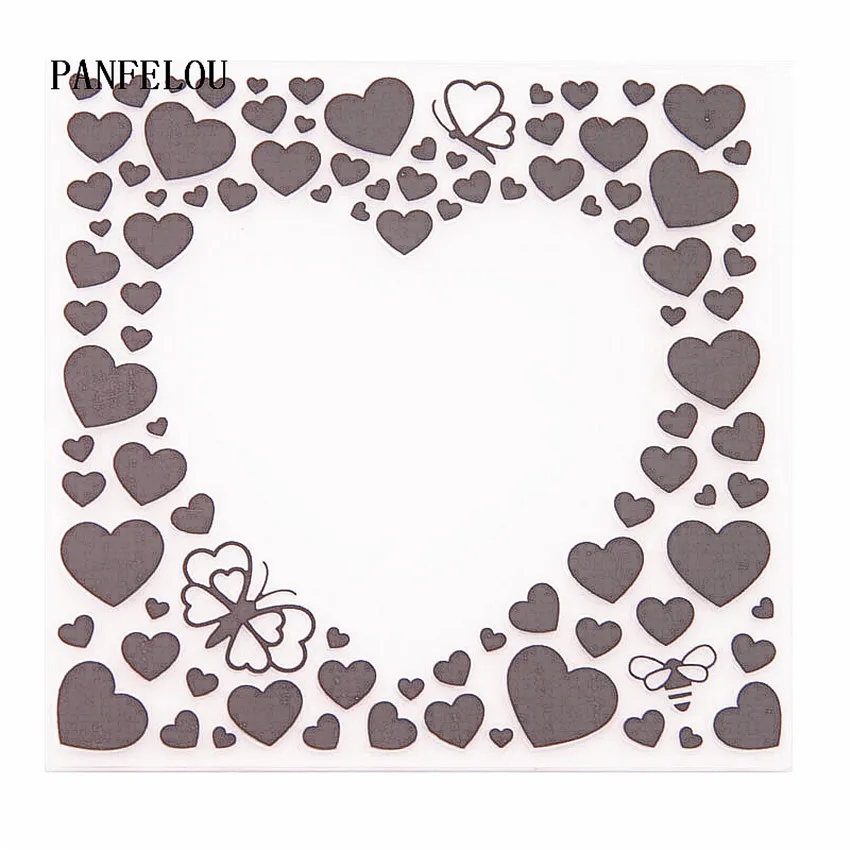

PANFELOU 3D Sweet lovee Embossing folders Plastic For Scrapbooking DIY Template Fondant Cake Photo Album Card Making